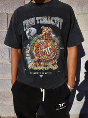 Aztec Warrior Graphic Tee Black